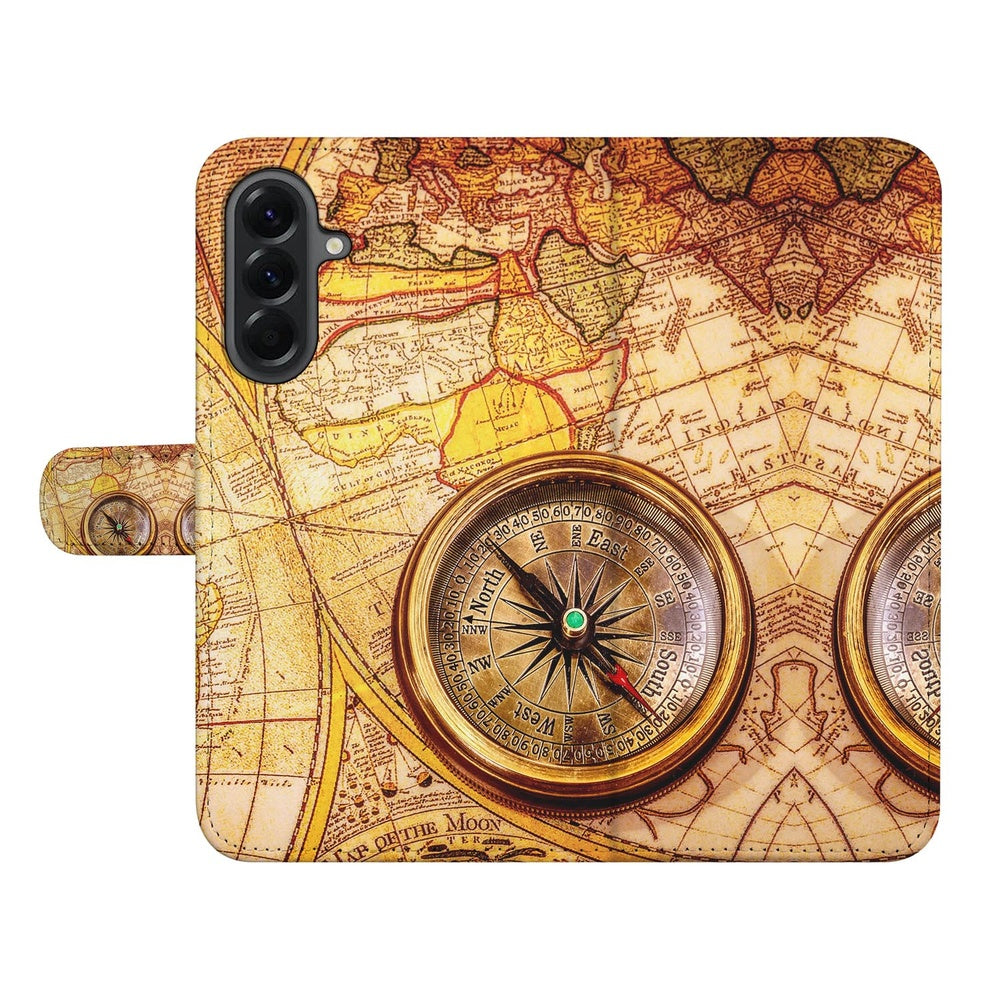 Samsung Galaxy A37 Book Case Hoesje Kompas