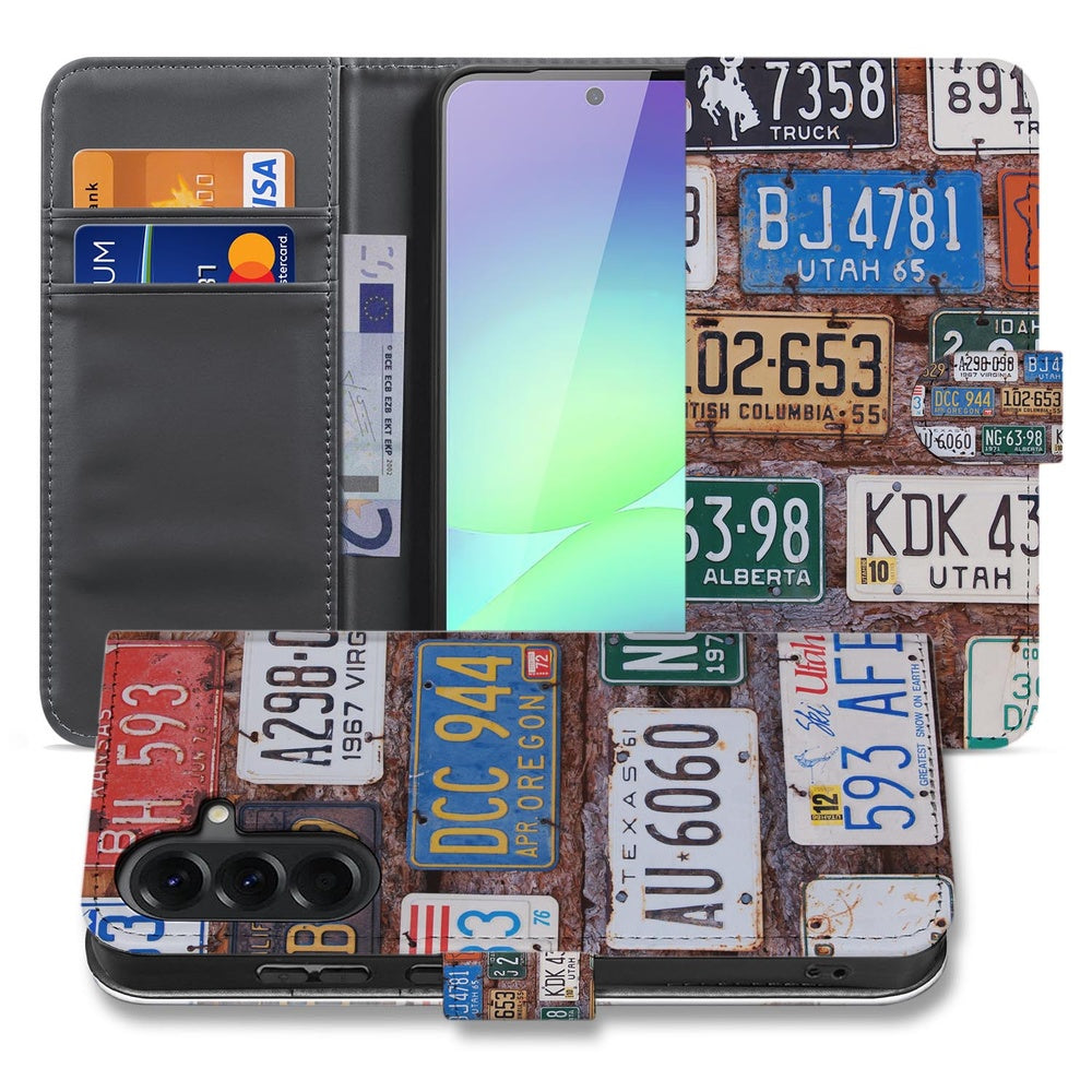 Samsung Galaxy A37 Book Case Kentekenplaten