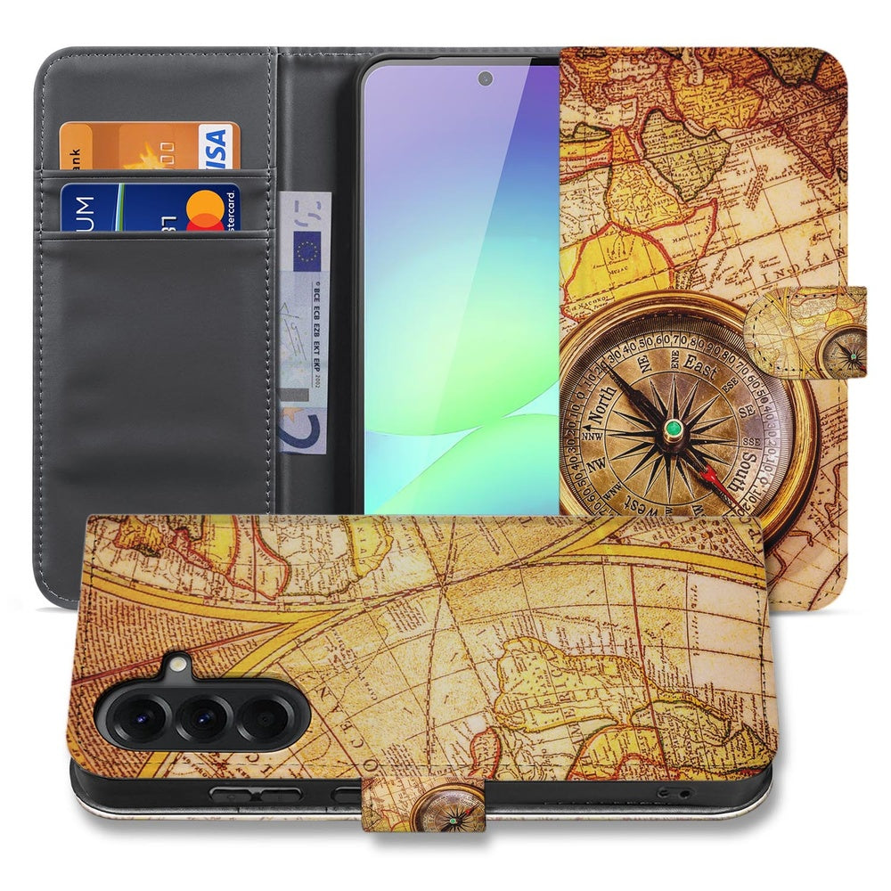 Samsung Galaxy A37 Book Case Hoesje Kompas