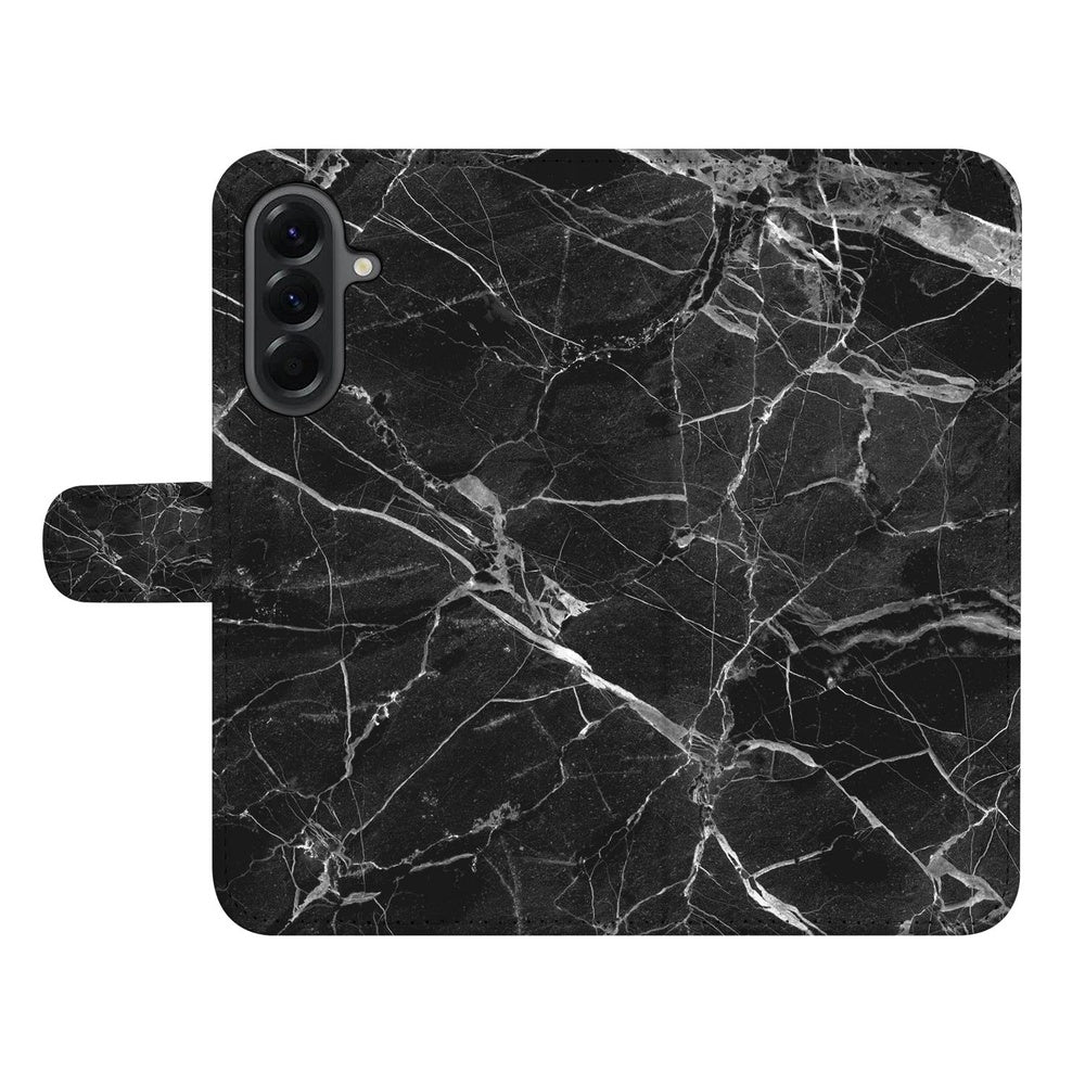 Samsung Galaxy A37 Book Case Zwart Marmer