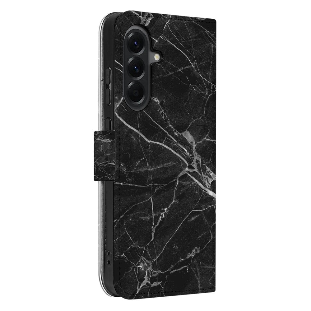Samsung Galaxy A37 Book Case Zwart Marmer