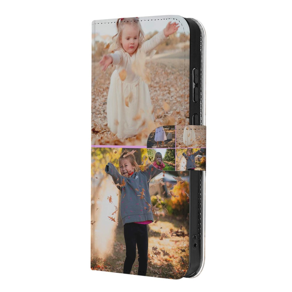 Samsung Galaxy A37 Bookcase Hoesje Ontwerpen met Foto Voor- en achteraanzicht.
