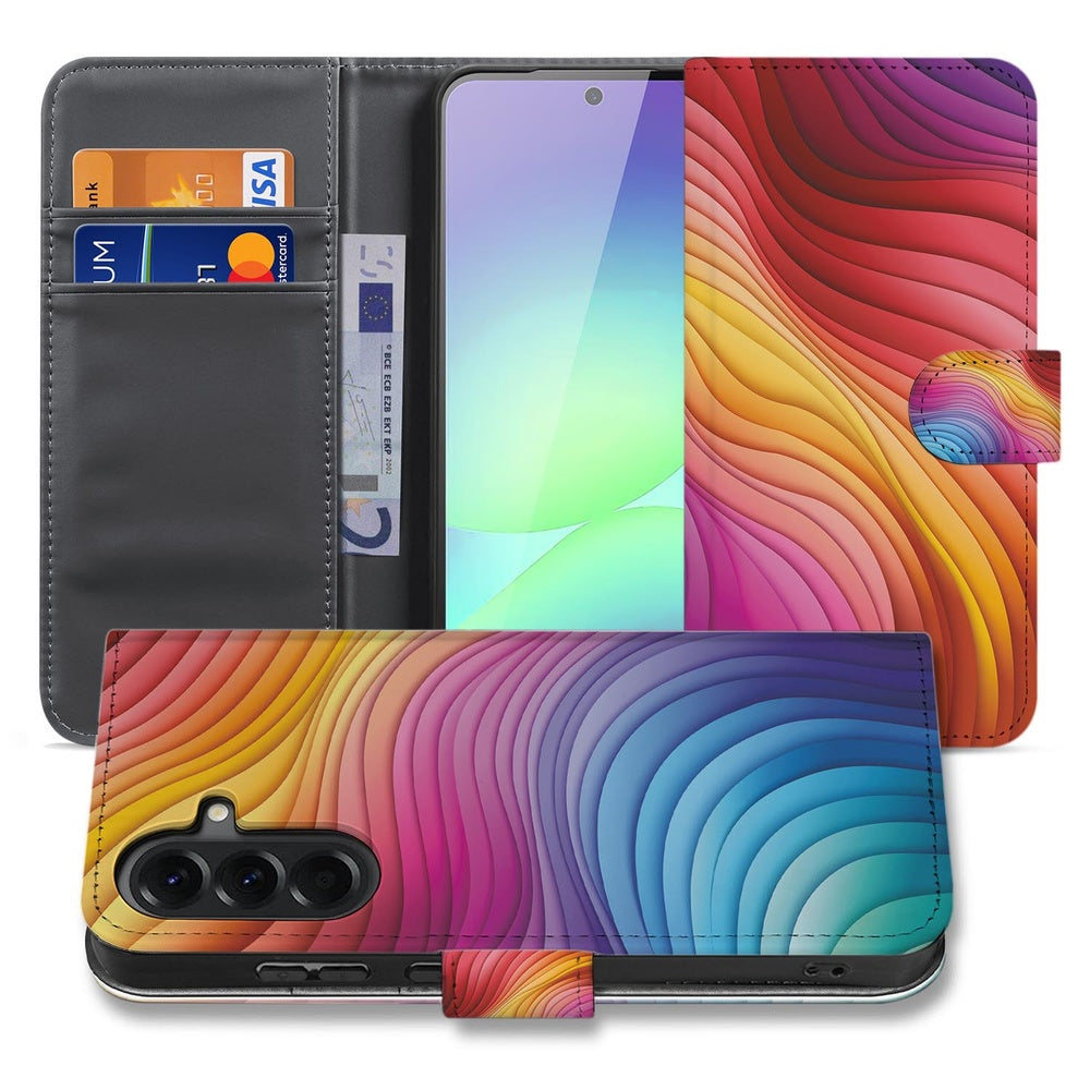 Book Case Regenboog Voor Samsung Galaxy A37 Plus