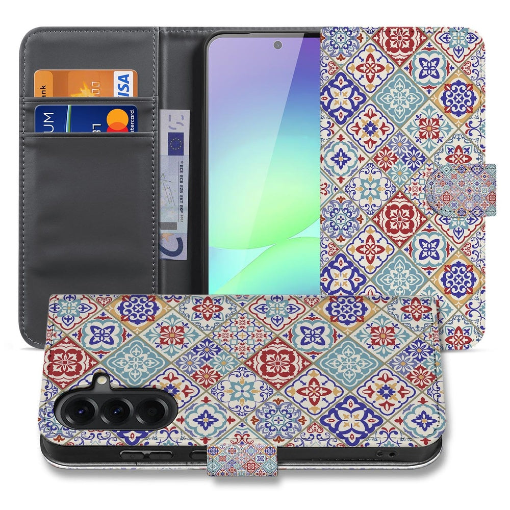 Book Case Samsung Galaxy A37 Tegelpatroon