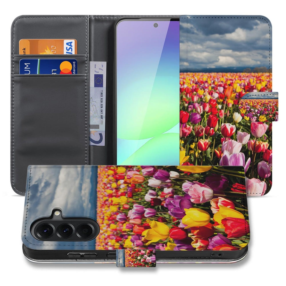 Samsung Galaxy A37 Portemonnee Hoesje Tulpen Motief