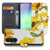 Samsung Galaxy A37 Hoesje Zonnebloemen Wallet Portemonnee Hoesje Voor- en achteraanzicht.