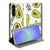 Samsung Galaxy A37 Flip Style Cover Avocado Singing design avocado print front view.