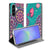 Samsung Galaxy A37 Flip Style Cover Cirkels en Vlinders design met cirkels en vlinders geopend aanzicht.