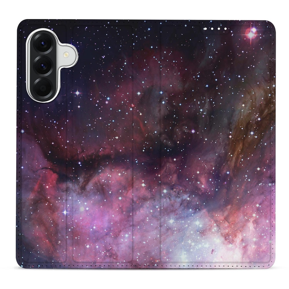 Samsung Galaxy A37 Galaxy Book Case Heelal Design Aanzicht.