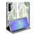 Samsung Galaxy A37 Bookcase Leaves vooraanzicht met groene bladerenprint.