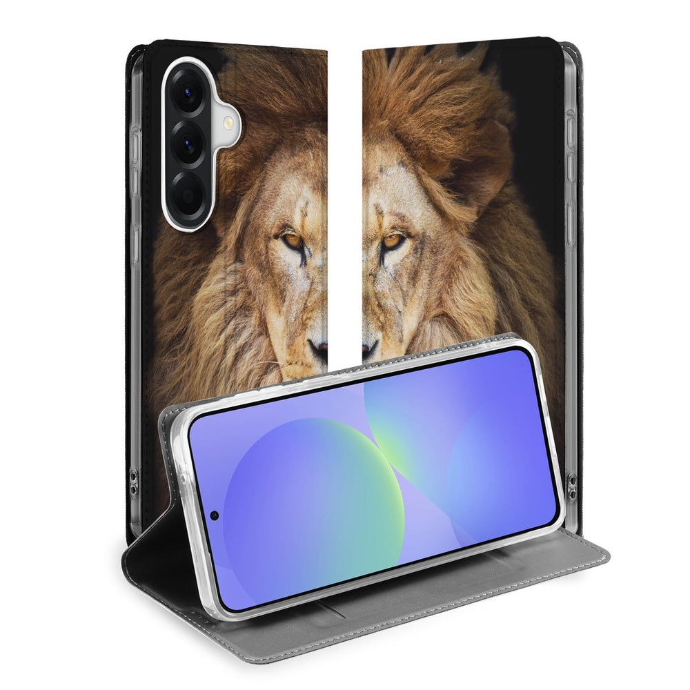 Samsung Galaxy A37 Telefoonhoesje Leeuw detail aanzicht.