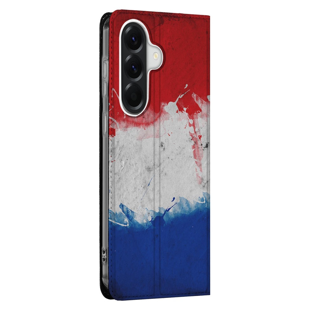 Samsung Galaxy A37 Bookcase Hoesje Nederland-vlag Detail.
