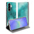 Samsung Galaxy A37 Book Case Painting Blue Vooraanzicht.