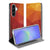 Samsung Galaxy A37 Book Case Polygon Red Vooraanzicht.