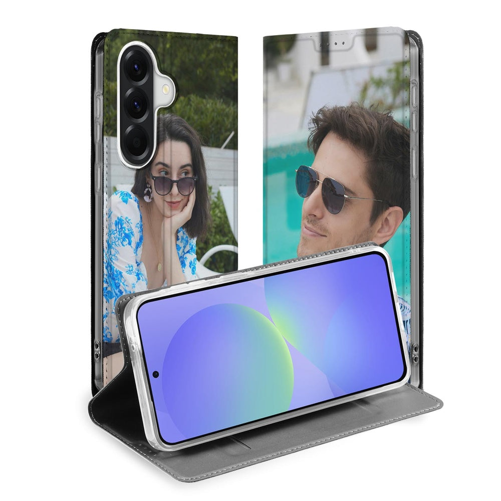 Samsung Galaxy A37 Stand Case Hoesje Maken met Foto Persoonlijk Design Vooraanzicht.