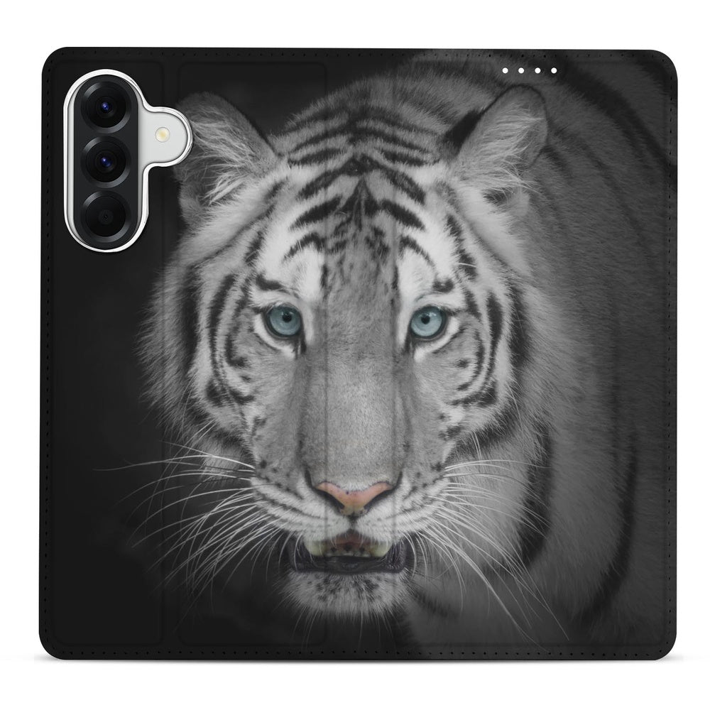 Samsung Galaxy A37 Bookcase Tijger tijgerprint voorkant.