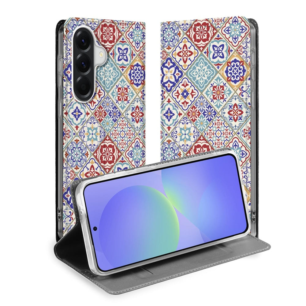 Samsung Galaxy A37 Telefoonhoesje Tiles Color vooraanzicht.