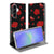 Samsung Galaxy A37 Bookcase Valentine rose design front view.