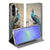 Samsung Galaxy A37 Bookcase Vintage Pauwen voorkant detail weergave met pauwen en bloemen.