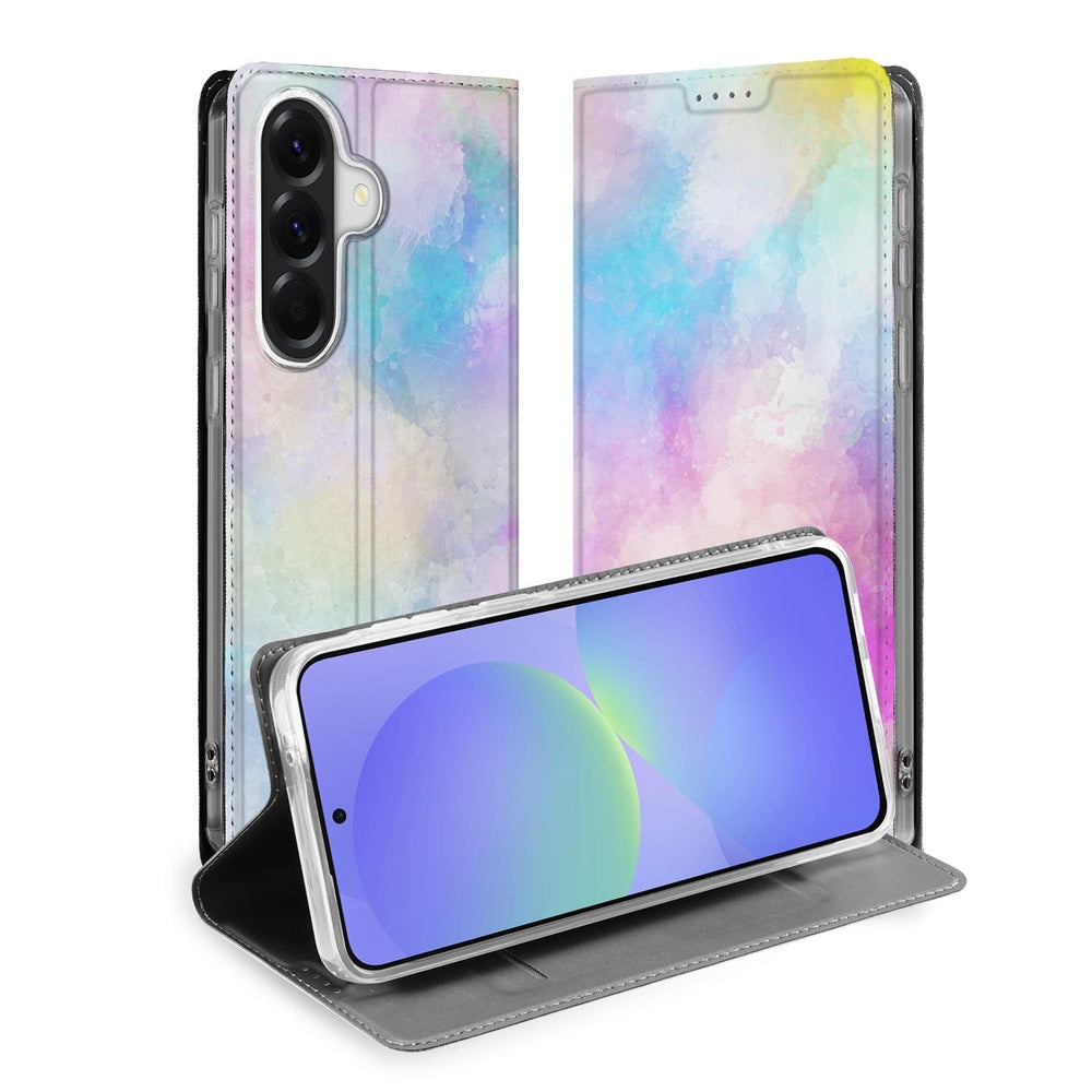 Samsung Galaxy A37 Book Case Watercolor Light detail aanzicht.