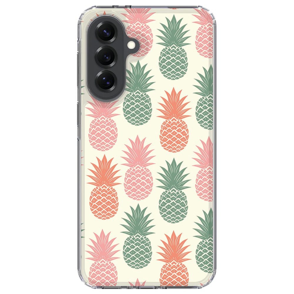 Samsung Galaxy A37 back cover hoesje Ananas met vrijliggende knoppen aan de zijkant