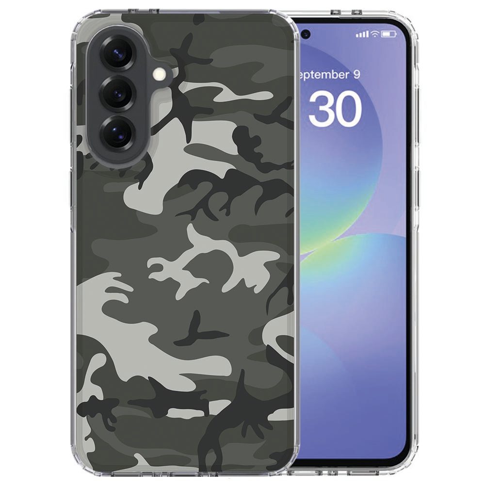 Telefoonhoesje Army Light voor Samsung Galaxy A37 met grijsgroene camouflageprint