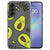 Zingende avocado illustratie op het Samsung Galaxy A37 siliconen hoesje Avocado Singing