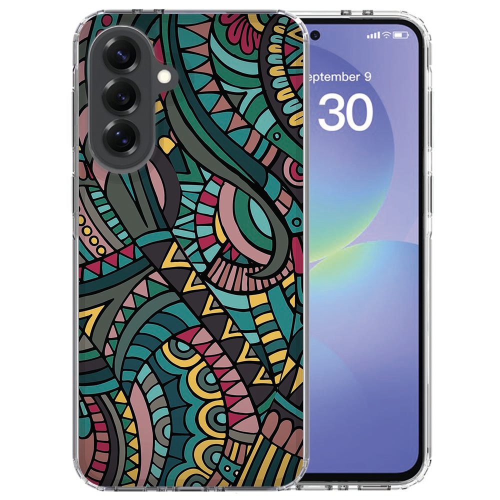 Softcase hoesje Aztec met kleurrijk patroon voor de Samsung Galaxy A37