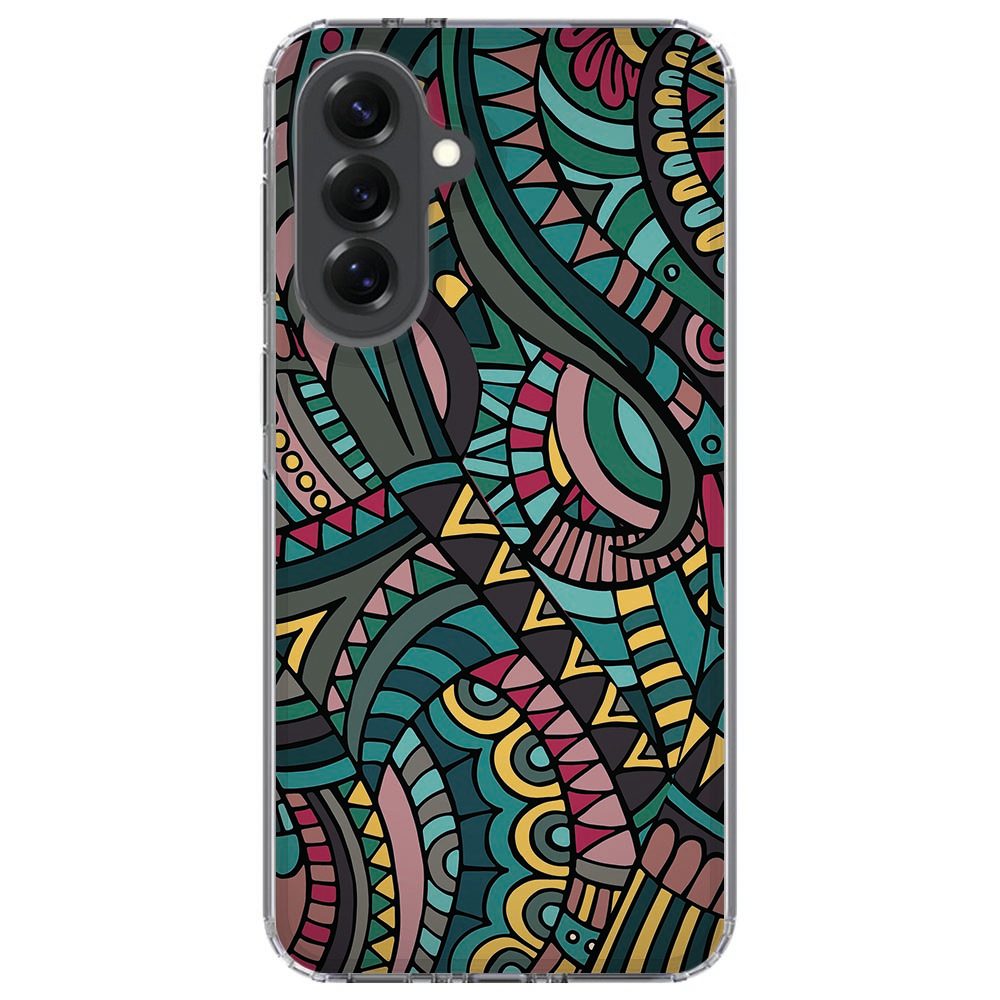 Samsung Galaxy A37 met Aztec hoesje, onderkant met vrije USB-C-poort