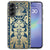 Softcase hoesje Beige Flowers voor Samsung Galaxy A37 met bloemen in beige en groen