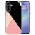 Siliconen hoesje Black Pink Shapes om een Samsung Galaxy A37, vooraanzicht