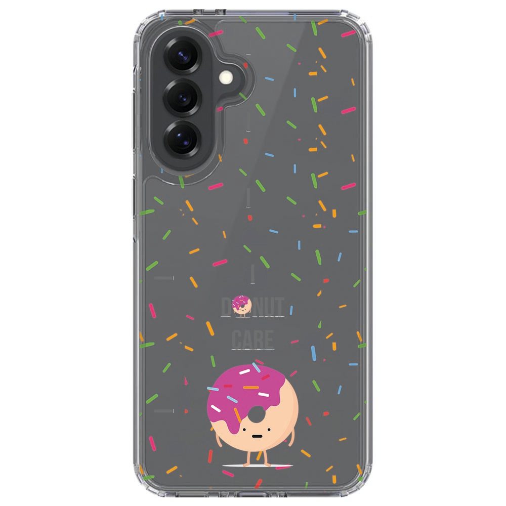 Donut telefoonhoesje voor de Samsung Galaxy A37, liggend achteraanzicht