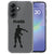 Samsung Galaxy A37 siliconen hoesje Floss met zwarte figuur op transparante achterkant