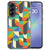 Funky Retro patroon in felle kleuren op het Samsung Galaxy A37 siliconen hoesje