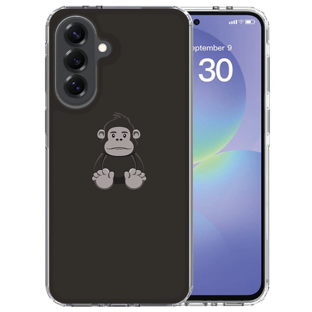 Bruine Gorilla print op de achterkant van een Samsung Galaxy A37 hoesje