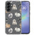 Samsung Galaxy A37 softcase hoesje Konijntjes met wit-bruine konijnen