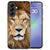Back cover hoesje Leeuw voor de Samsung Galaxy A37 met bruine leeuwenkop op de achterzijde