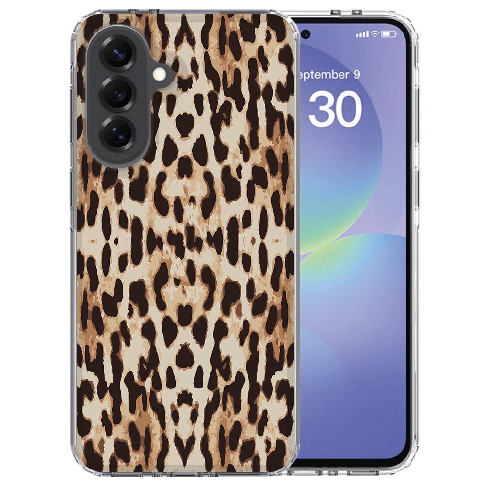 TPU hoesje Leopard voor de Samsung Galaxy A37 met bruin-beige panterprint
