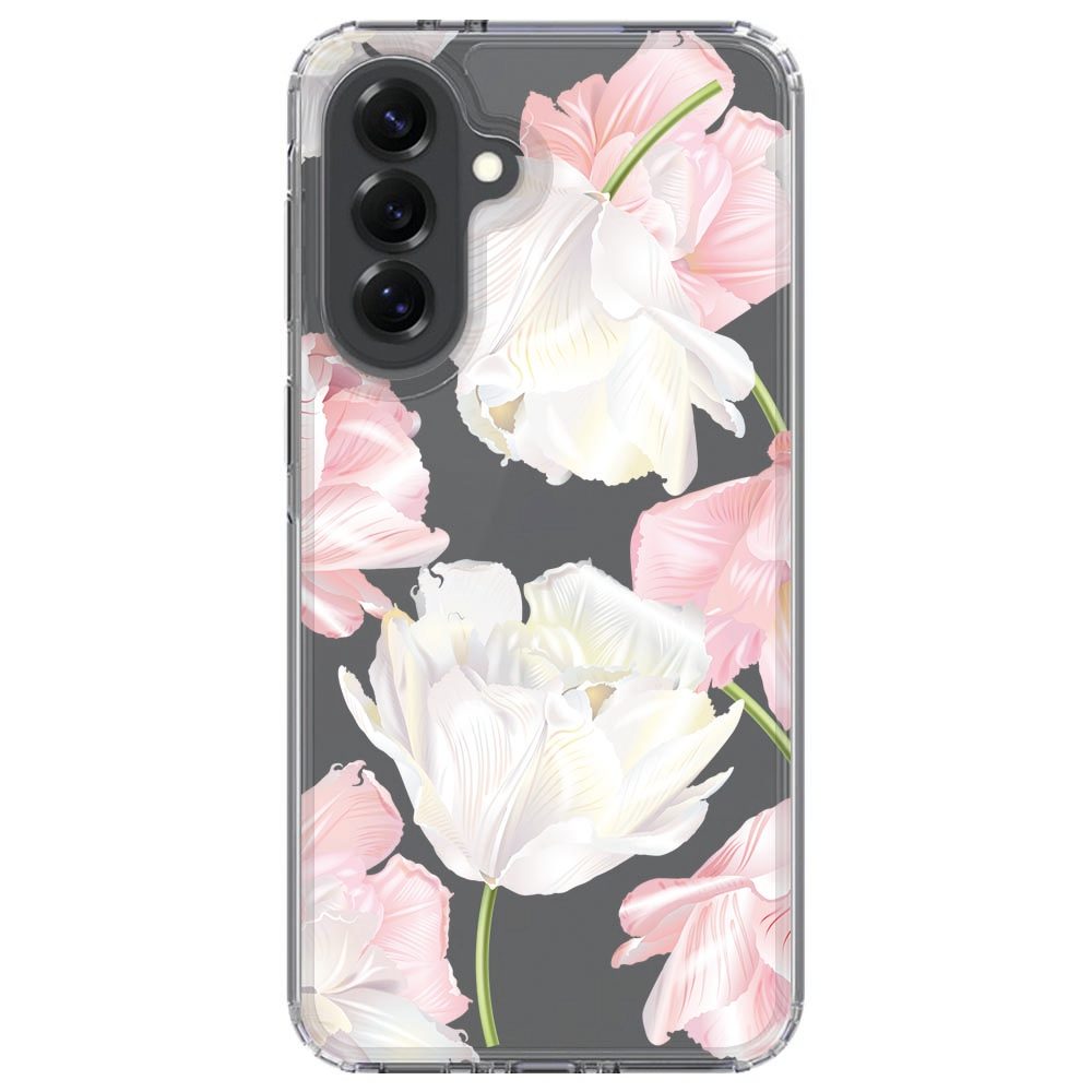 Lovely Flowers design hoesje om Samsung Galaxy A37, detail van de bloemenprint