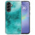 Samsung Galaxy A37 siliconen hoesje Painting Blue met blauwe waterverfprint