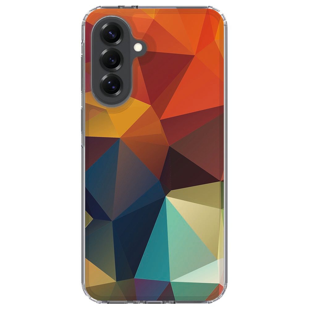 Samsung Galaxy A37 siliconen hoesje Polygon Color los naast het toestel gefotografeerd