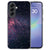 Samsung Galaxy A37 back cover hoesje Stars met paarse sterren op zwarte achtergrond