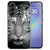 Samsung Galaxy A37 TPU hoesje met Tijger design in zwart en grijs, achterzijde