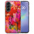 Samsung Galaxy A37 telefoonhoesje Tulips met rood-roze tulpenprint