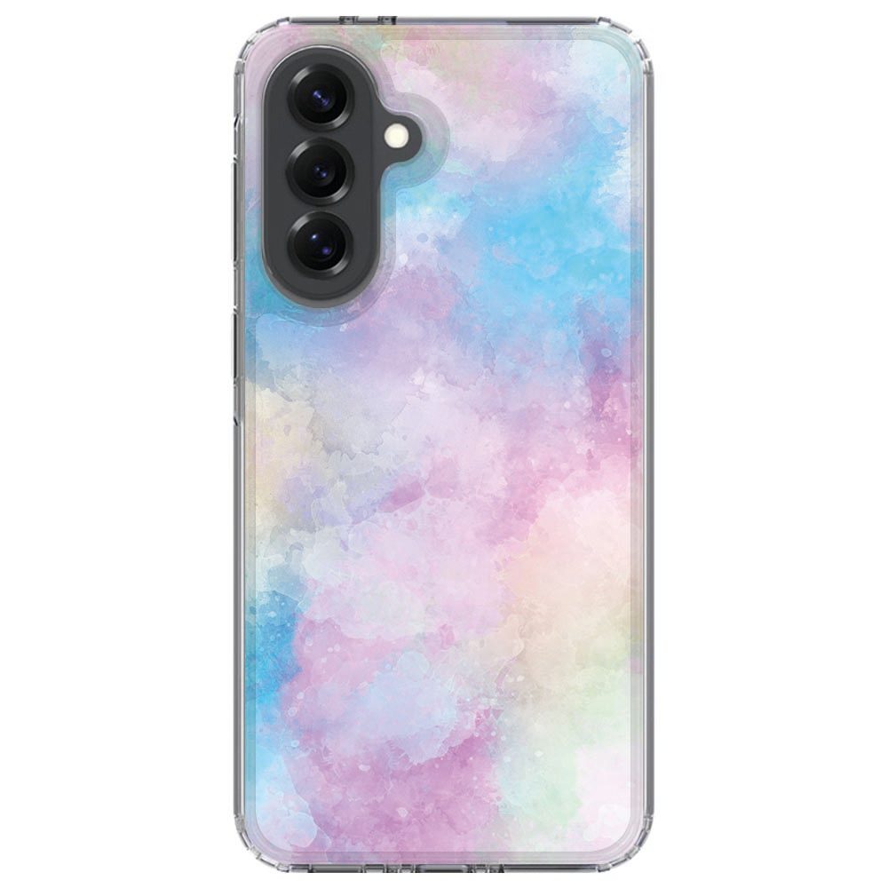 Watercolor Light hoesje om een Samsung Galaxy A37, vooraanzicht met verhoogde schermrand