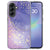 Achterkant van het Samsung Galaxy A37 hoesje met Watercolor Paars waterverfdesign