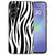 Zebra hoesje voor de Samsung Galaxy A37 met zwart-witte strepen op de achterkant