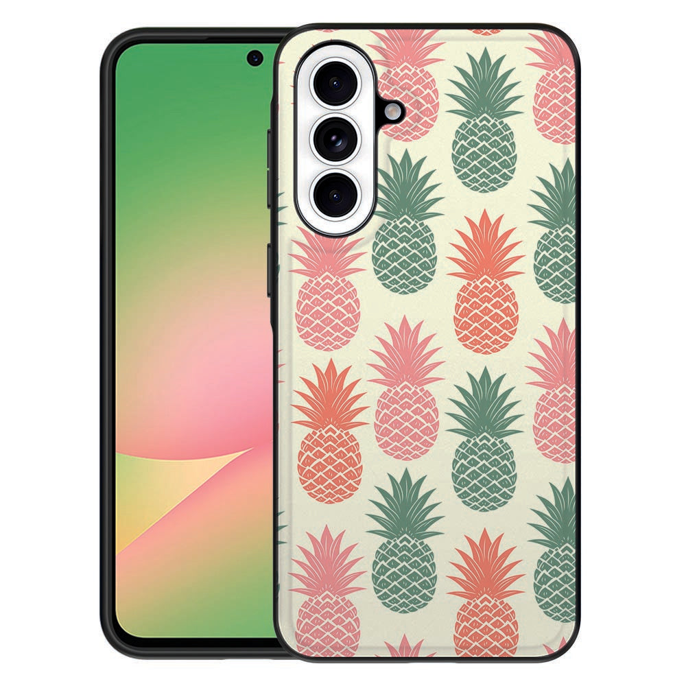 Samsung Galaxy A57 Backcover Hoesje Ananas print Vooraanzicht.