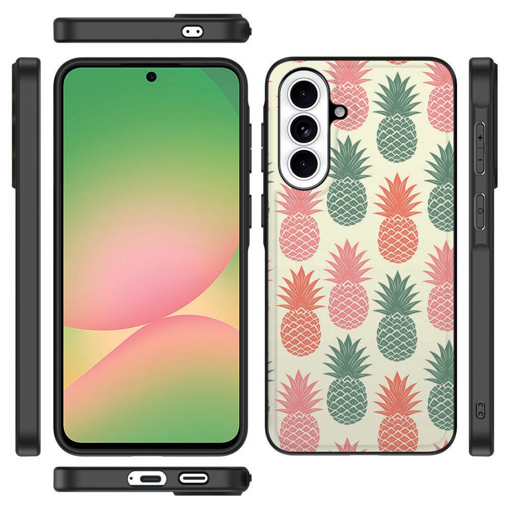 Samsung Galaxy A57 Backcover Hoesje Ananas vooraanzicht.