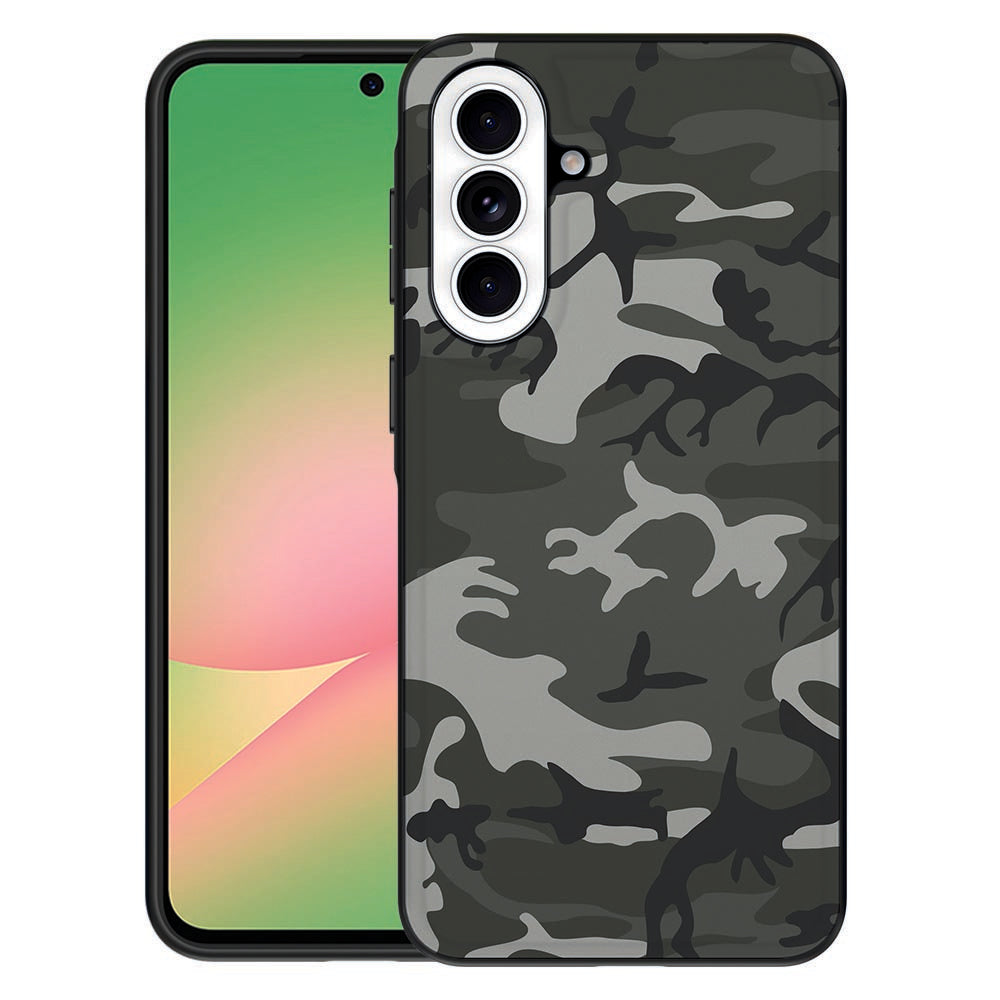 Samsung Galaxy A57 Backcover Hoesje Army Light camouflage ontwerp vooraanzicht.